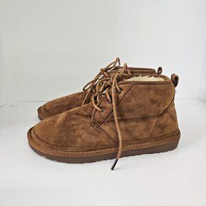 Air Underground Bootie Faux Suede Brown Sherpa 10